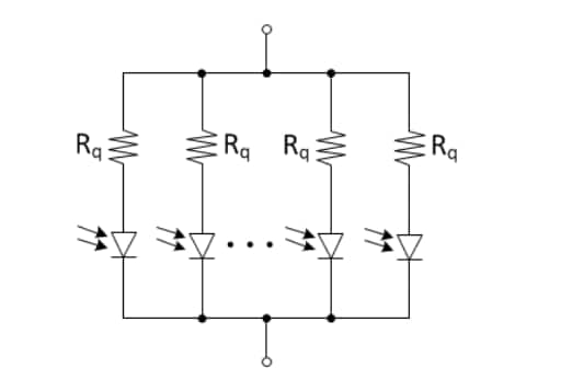 Block Diagram - Broadcom AFBR-S4N66P024M 2×1 NUV-MT Photomultiplier Array